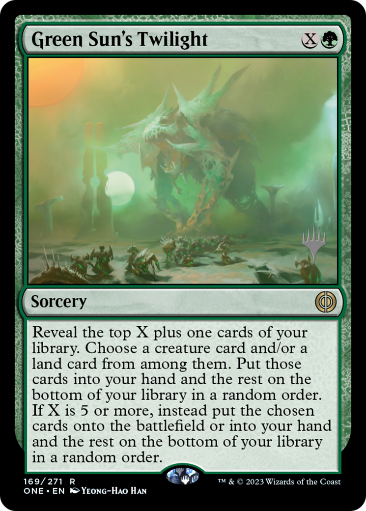 Green Sun's Twilight (PPONE-169) - Phyrexia: All Will Be One Promos