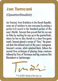Jan Tomcani Bio (WCD-) - World Championship Decks 2001
