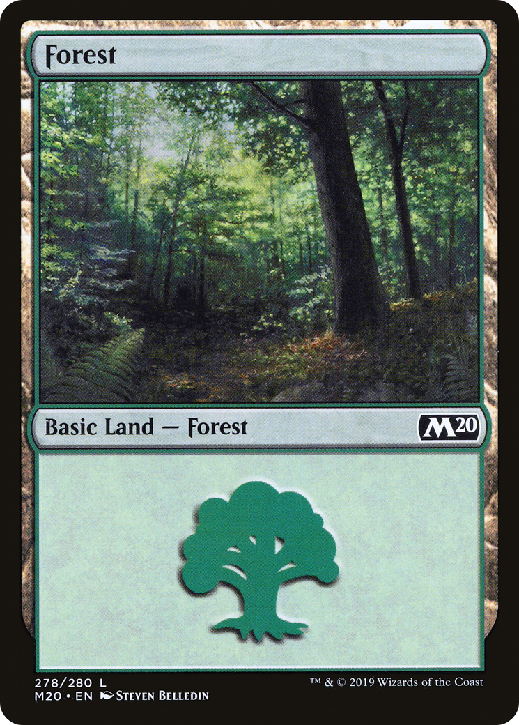 Forest (M20-278) - Core Set 2020 Foil