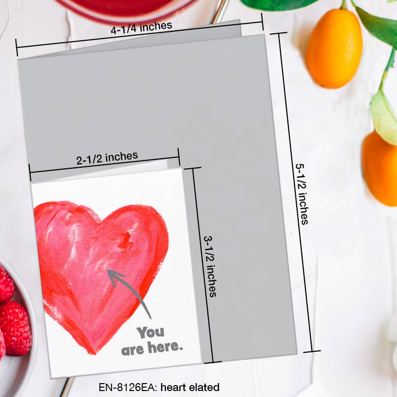 Heart Elated, Greeting Card (#8126EA)