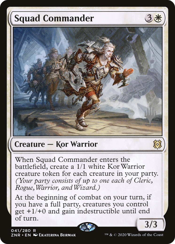 Squad Commander (PPZNR-41P) - Zendikar Rising Promos Foil