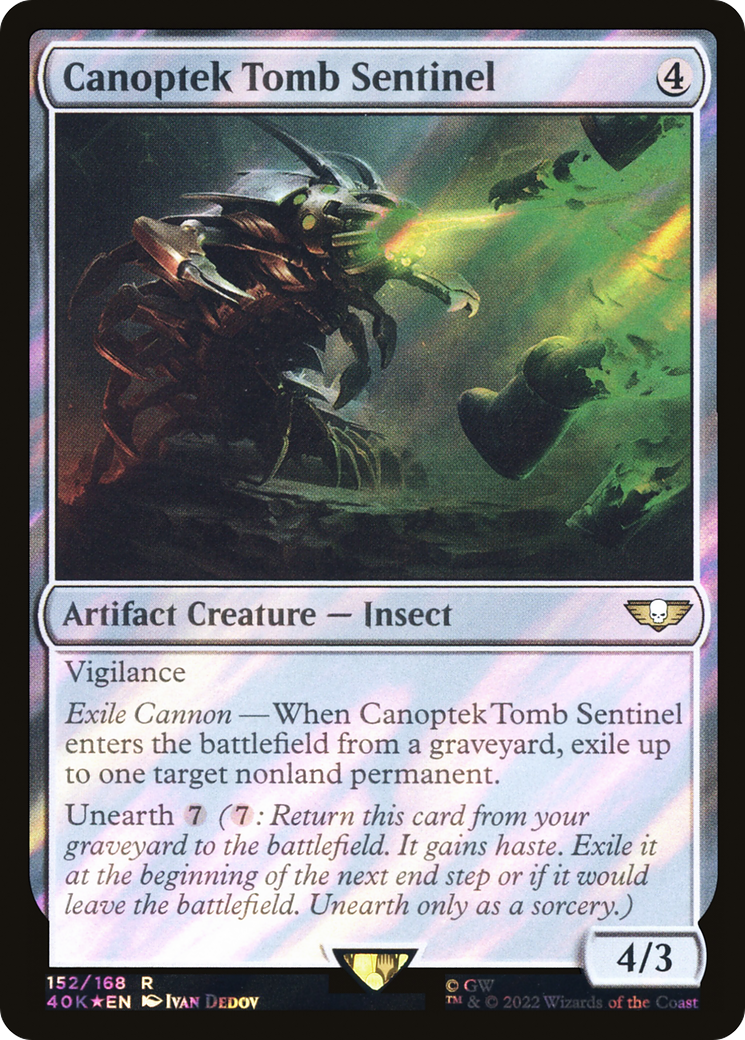 Canoptek Tomb Sentinel (40K-152★) - Warhammer 40,000 Commander Foil