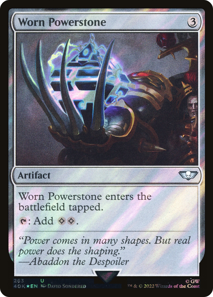 Worn Powerstone (40K-263) - Warhammer 40,000 Commander Foil
