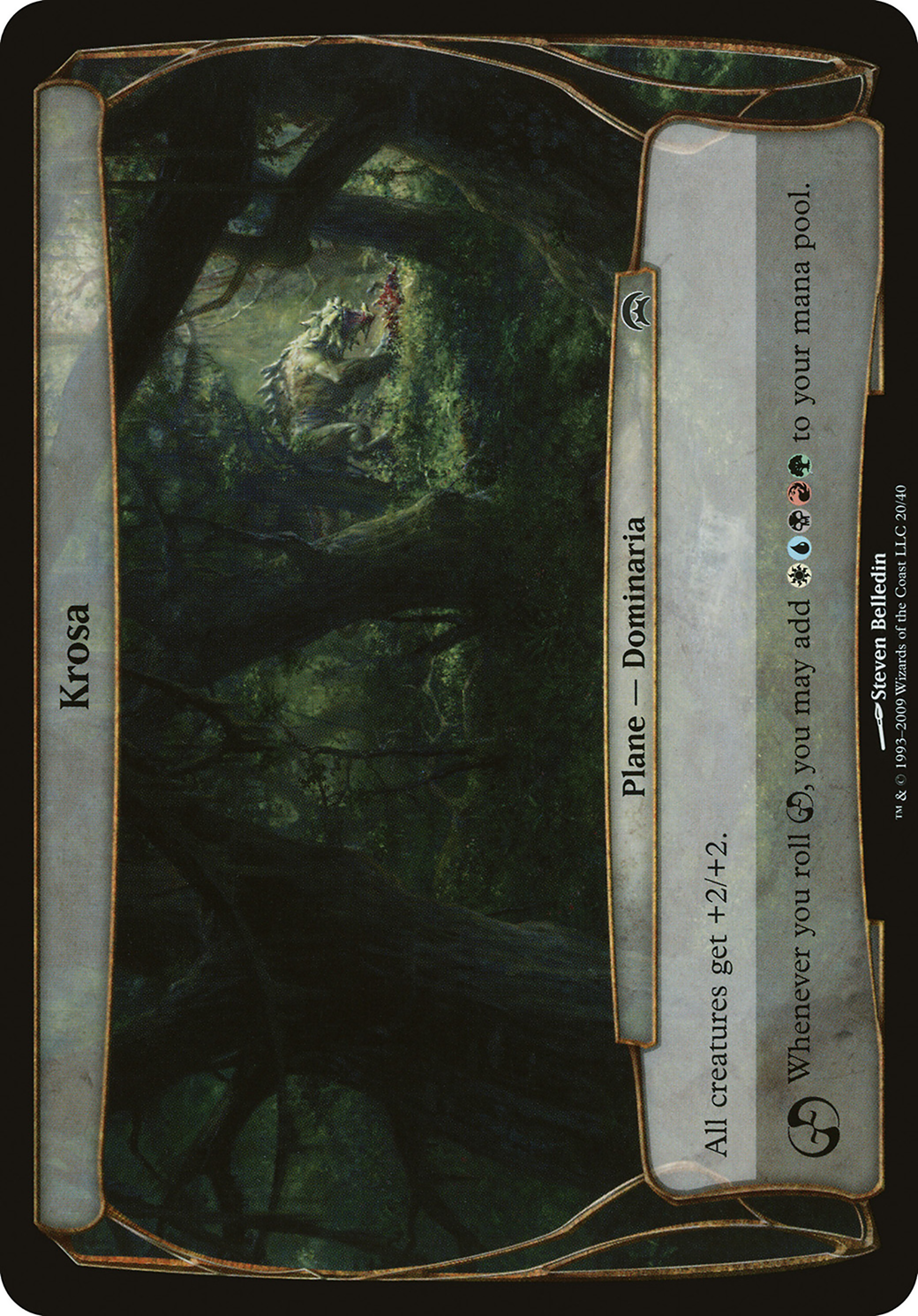 Krosa (OVER-020) - Planechase Planes