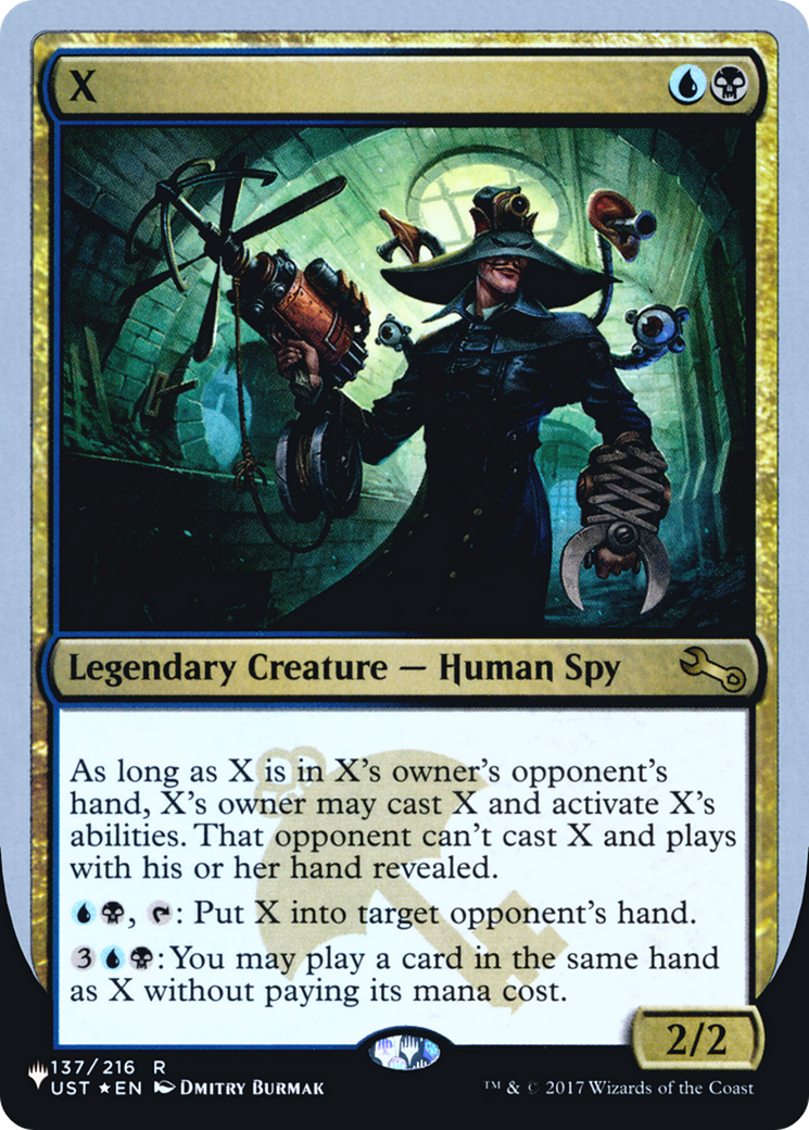 X (LIST-053) - The List (Unfinity Foil Edition) Foil