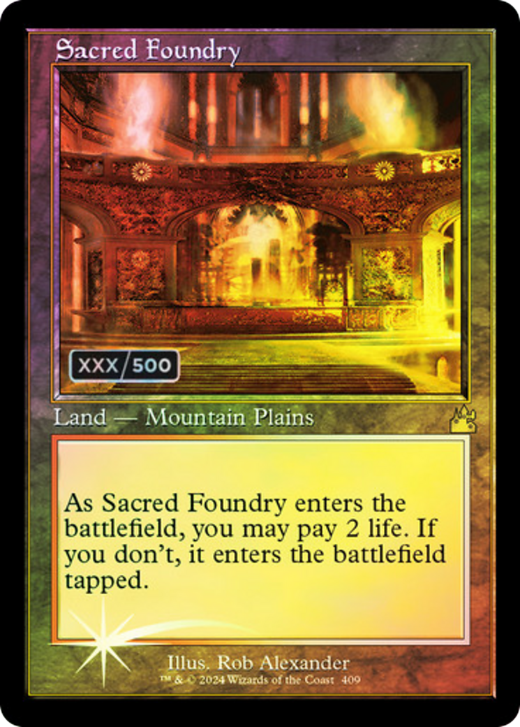 Sacred Foundry (RVR-409) - Ravnica Remastered Foil