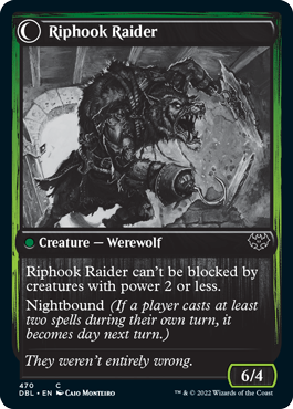 Hookhand Mariner // Riphook Raider (DBL-470) - Innistrad: Double Feature: (Double Faced Transform)