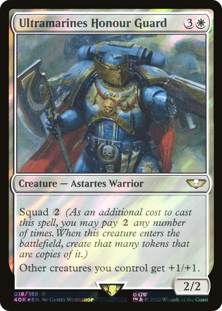 Ultramarines Honour Guard (40K-018) - Warhammer 40,000 Commander Foil