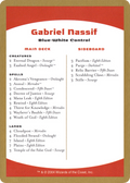 Gabriel Nassif Decklist (WCD-GN0B) - World Championship Decks 2004