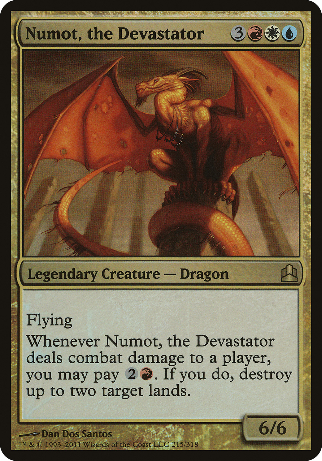 Numot, the Devastator (OVER-215) - Commander 2011 Oversized Foil