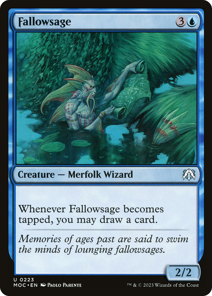 Fallowsage (MOC-223) - March of the Machine Commander