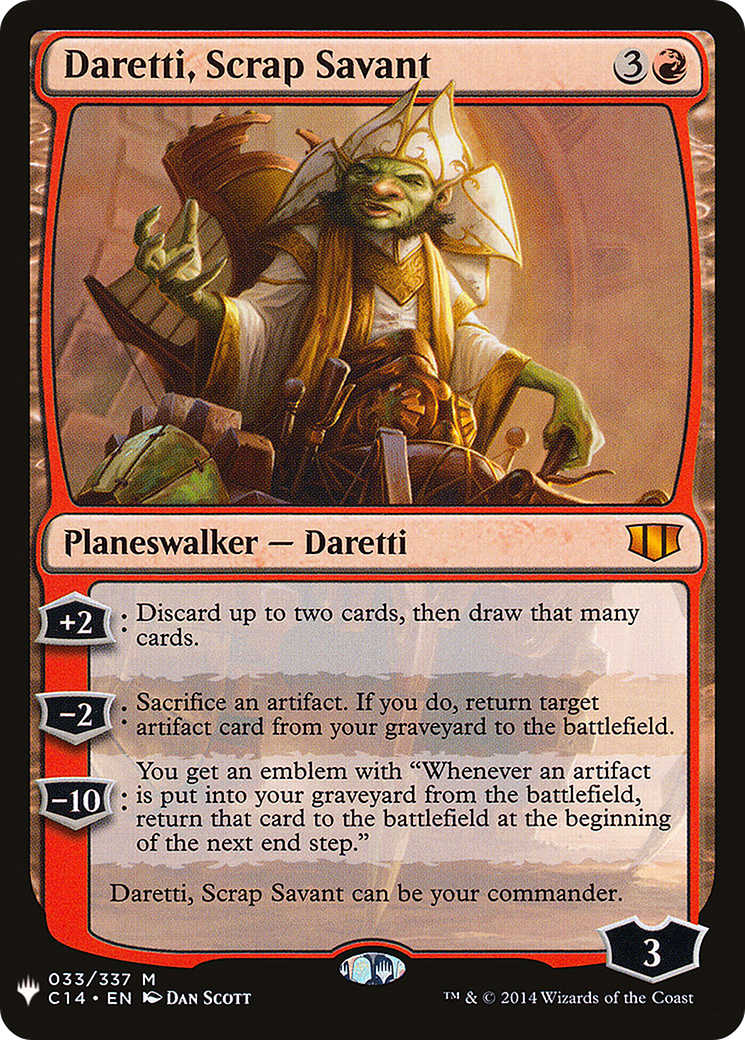 Daretti, Scrap Savant (LIST-C14-33) - The List