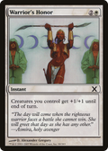Warrior's Honor (10E-058) - Tenth Edition Foil