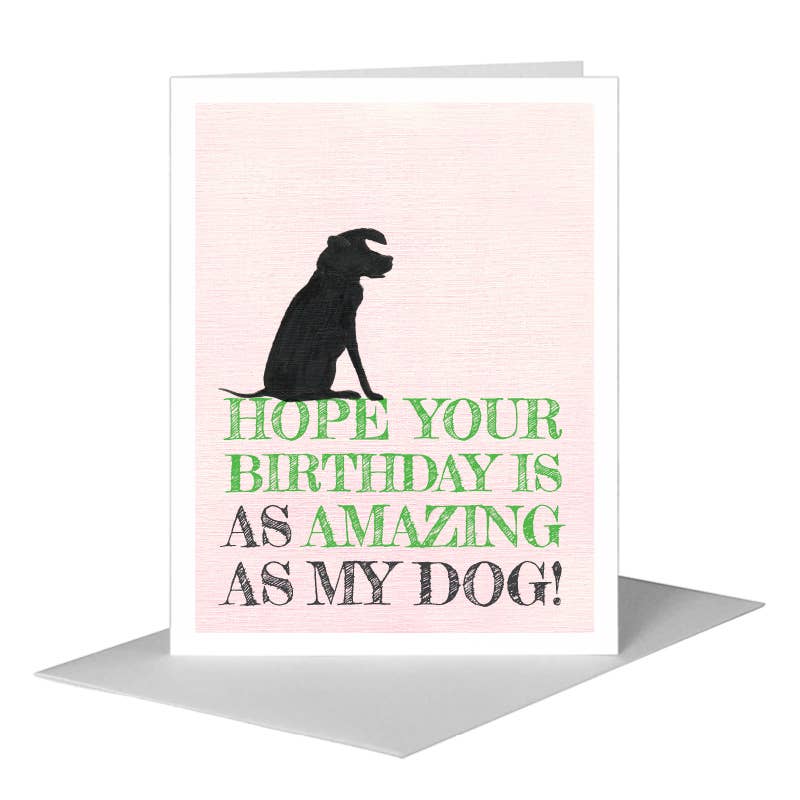 Dog Silhouette, Greeting Card (#8361J)