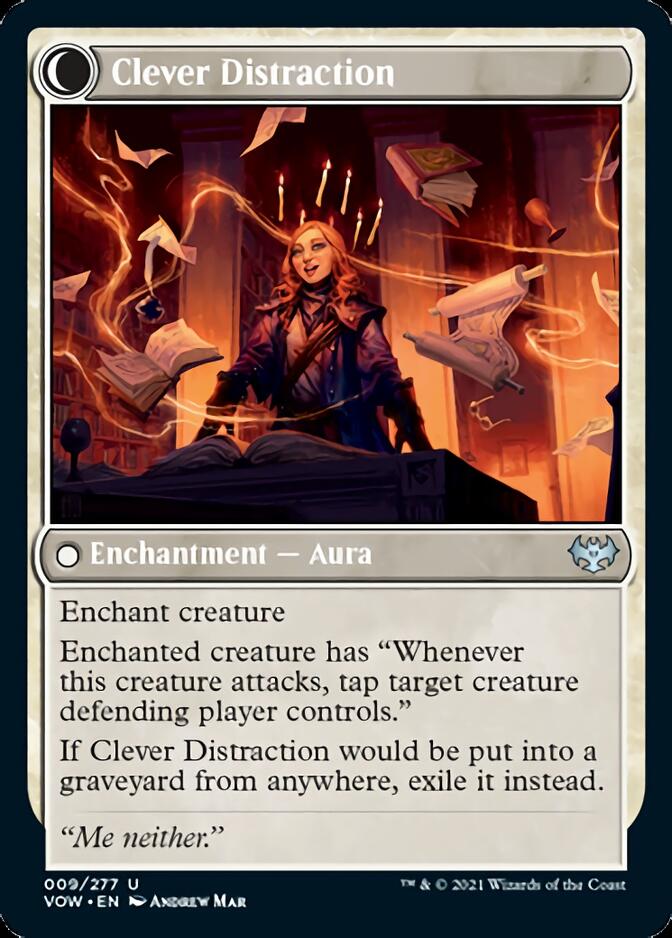 Distracting Geist // Clever Distraction (VOW-009) - Innistrad: Crimson Vow: (Double Faced Transform)