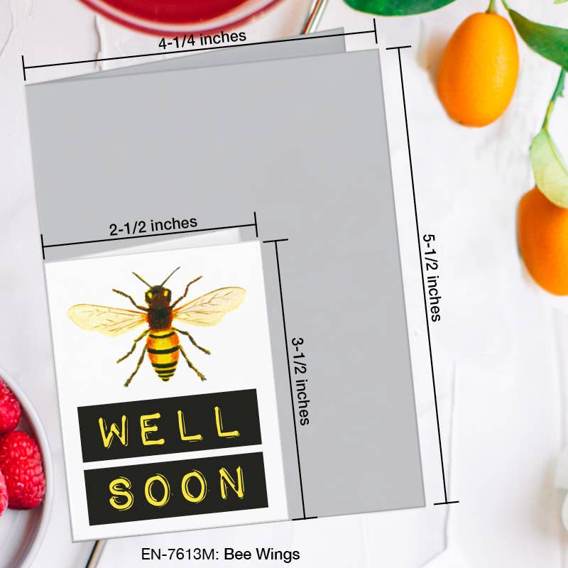 Bee Wings, Greeting Card (#7613M)