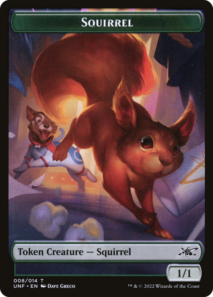 Squirrel (UNF-008) - Unfinity Tokens Foil