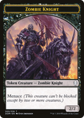Zombie Knight (DOM-005) - Dominaria Tokens