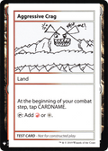 Aggressive Crag (CMB1-) - Mystery Booster Playtest Cards 2019