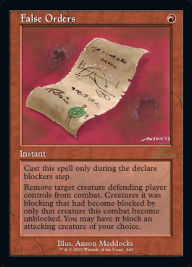 False Orders (Retro Frame) (30A-440) - 30th Anniversary Edition