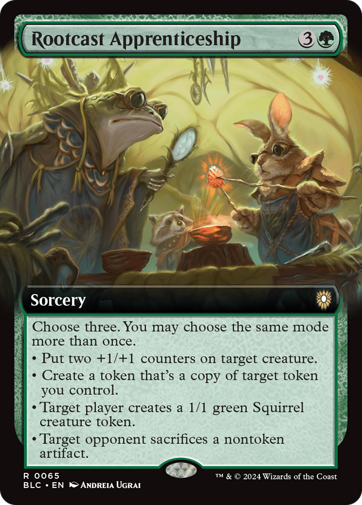 Rootcast Apprenticeship (BLC-065) - Bloomburrow Commander: (Extended Art)