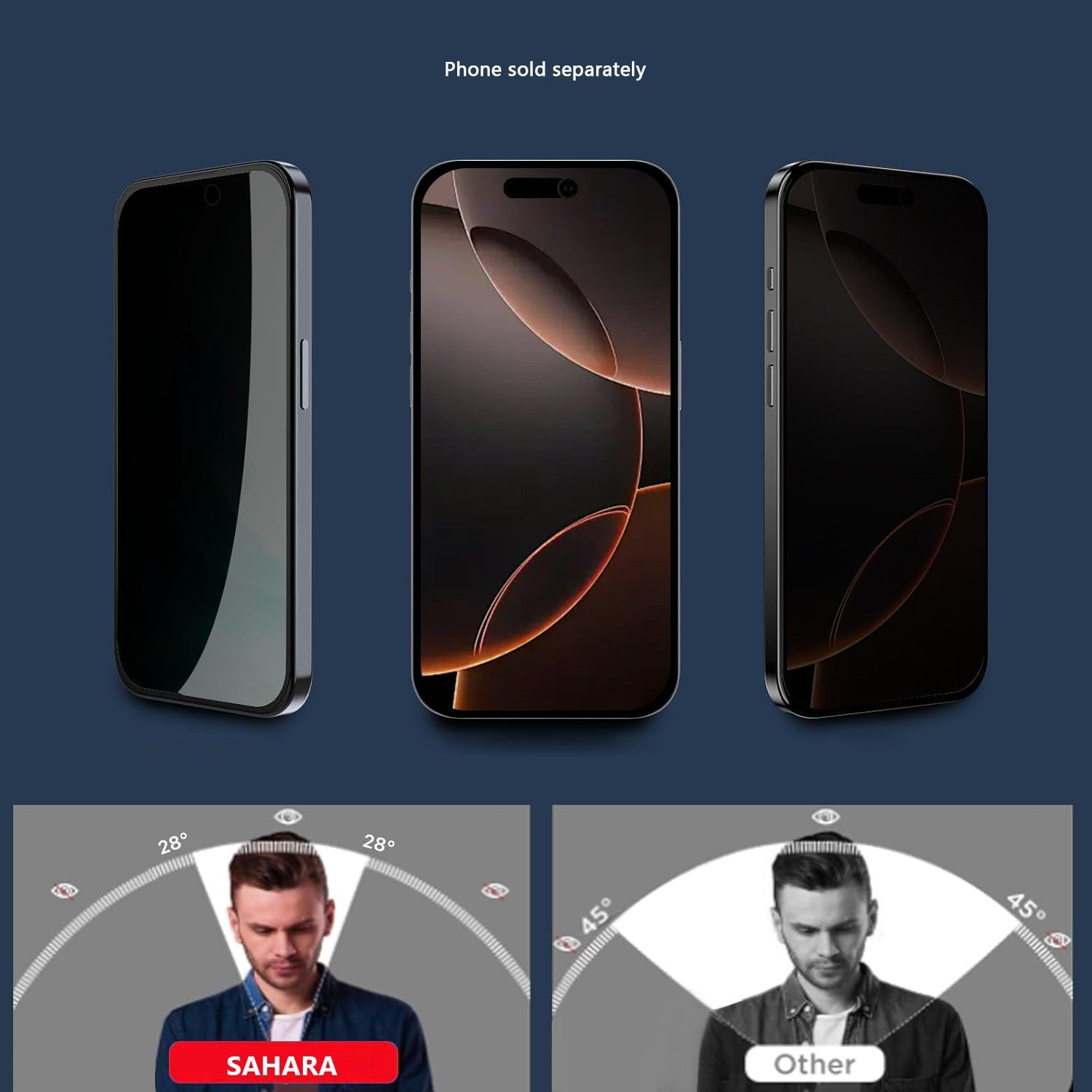 iPhone 17 Privacy Screen Protector - Easy Apply Tempered Glass| ZeroDamage