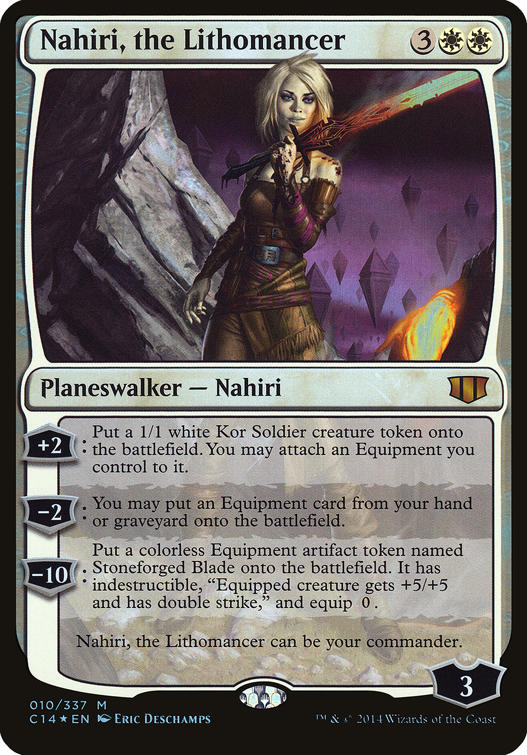 Nahiri, the Lithomancer (OVER-010) - Commander 2014 Oversized Foil