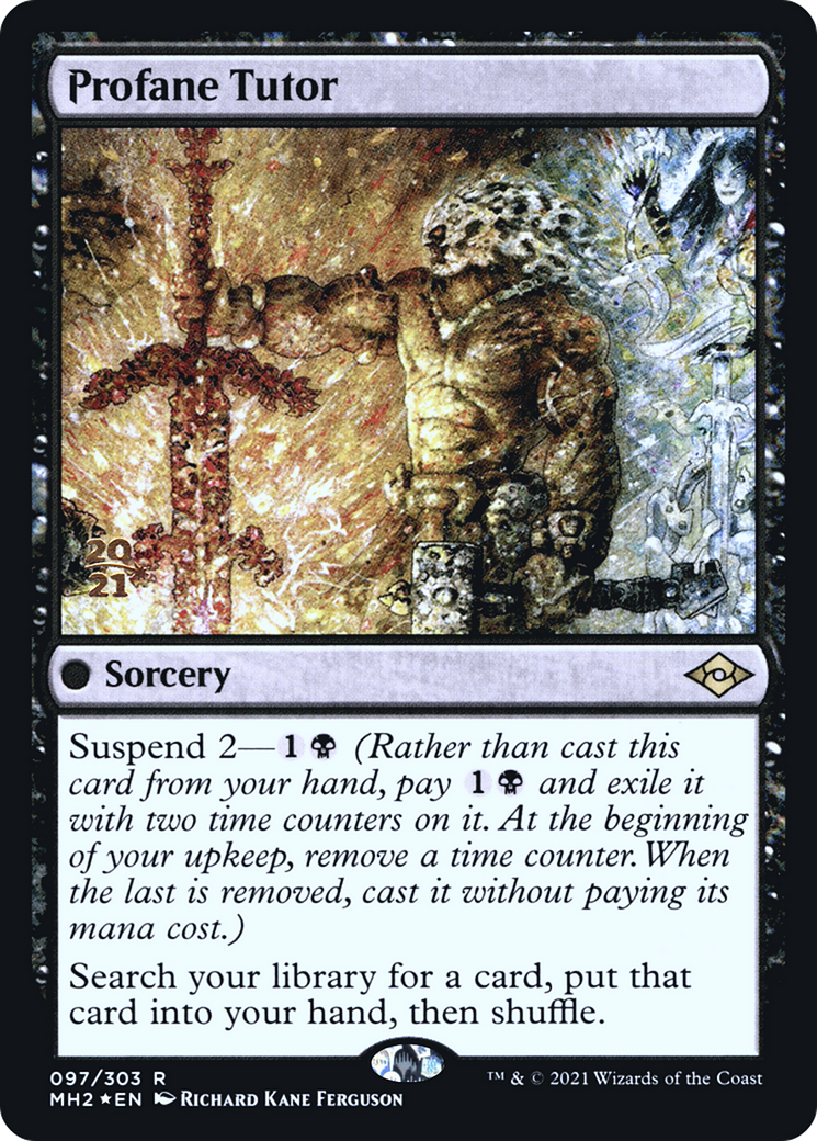 Profane Tutor (PRE-97S) - Modern Horizons 2 Promos Foil