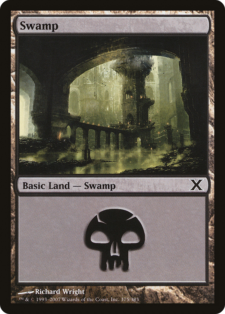 Swamp (10E-375) - Tenth Edition Foil