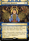 Compulsive Research (STA-014) - Strixhaven Mystical Archive: (Showcase) (Borderless) Etched Foil