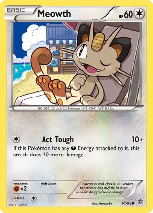 Meowth 061/98 - XY  Ancient Origins