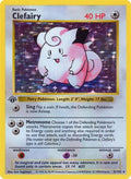 Clefairy 005 - Base Set Shadowless 1st Edition Holofoil