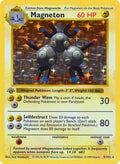 Magneton 009/102 - Base Set Shadowless 1st Edition Holofoil