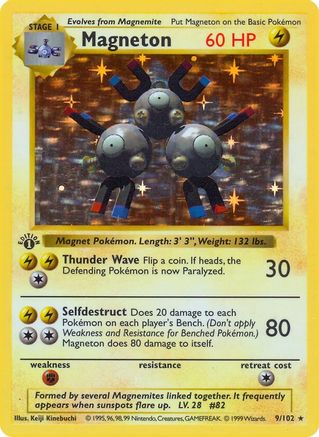 Magneton 009/102 - Base Set Shadowless