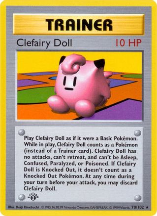 Clefairy Doll 070 - Base Set Shadowless Unlimited