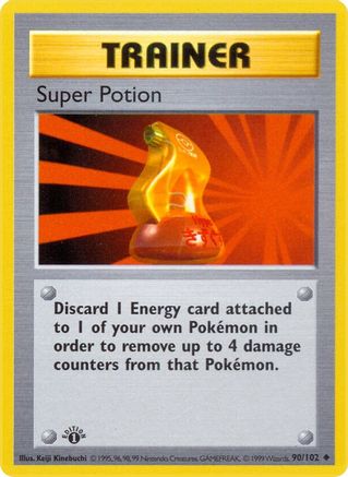 Super Potion 090/102 - Base Set Shadowless 1st Edition