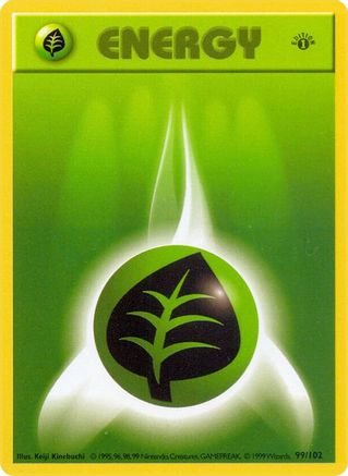 Grass Energy 099/102 - Base Set Shadowless Unlimited