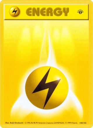 Lightning Energy 100/102 - Base Set Shadowless Unlimited