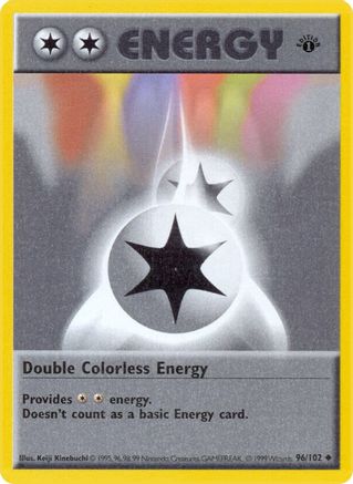 Double Colorless Energy 096/102 - Base Set Shadowless Unlimited