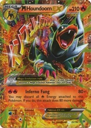 M Houndoom EX 022/162 - XY  BREAKthrough Holofoil
