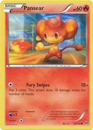 Pansear 023/162 - XY  BREAKthrough Reverse Holofoil