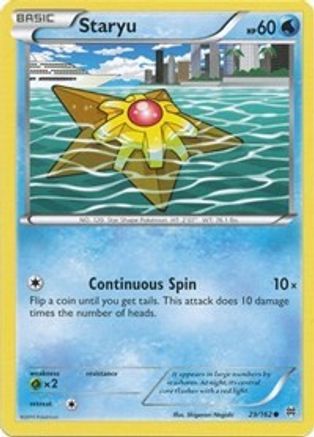 Staryu 029/162 - XY  BREAKthrough Reverse Holofoil