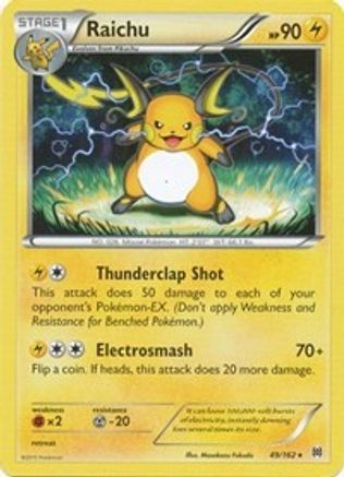 Raichu 049/162 - XY  BREAKthrough Reverse Holofoil