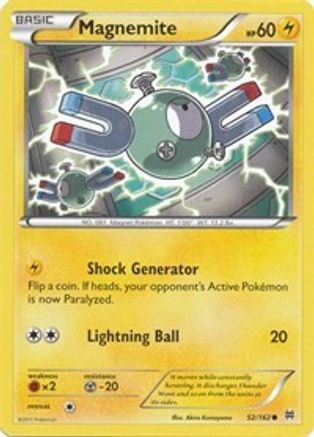 Magnemite 052/162 - XY  BREAKthrough Reverse Holofoil