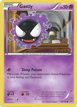 Gastly 058/162 - XY  BREAKthrough Reverse Holofoil