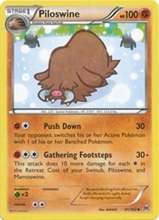 Piloswine 081/162 - XY  BREAKthrough Reverse Holofoil