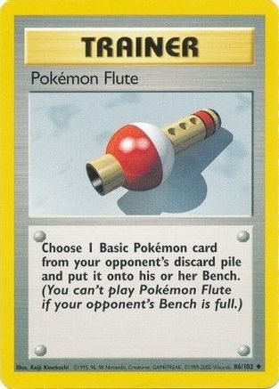 Pokemon Flute 086/102 - Base Set