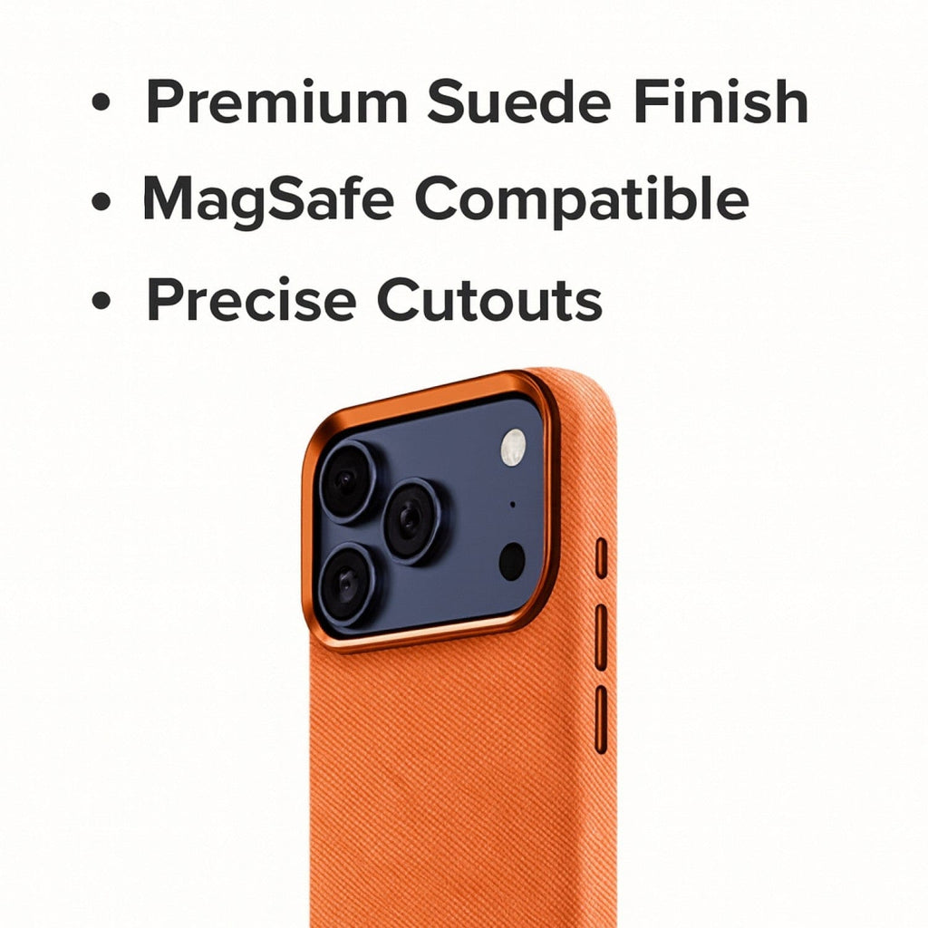 iPhone 17 Pro Max Case - Suede Leather | Indy Series
