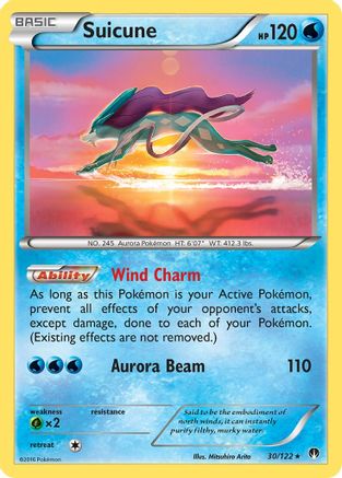 Suicune 030/122 - XY  BREAKpoint Holofoil
