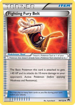 Fighting Fury Belt 099/122 - XY  BREAKpoint
